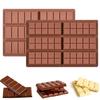 DEVENTORZ Chocolate Bar Molds, Silicone Molds, Non-Stick Chocolate Molds, Flexible Silicone Candy Bar Molds, Heat-Resistant Baking Tools, Food-Grade S