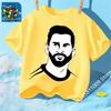 2026 Summer New Fashionable Children's Printed T-shirt Popular Football Star Messi Cool Boys and Girls Casual Short Sleeves