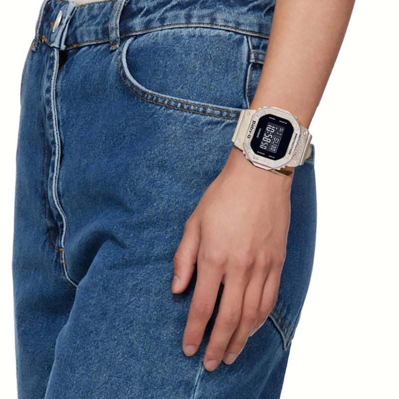 Casio BABY-G Спортивные часы с волнистым мраморным узором, серия Utility, простой дизайн, смешанный цвет, кварцевый механизм, полимерный ремешок, японские и корейские часы, женские, BGD-560WM-5PRD