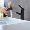 Bathroom Sink Faucet Basin Faucet Black Painted Faucet Single Handle Hole Deck Vintage Wash Hot Cold Mixer Tap Crane 855785