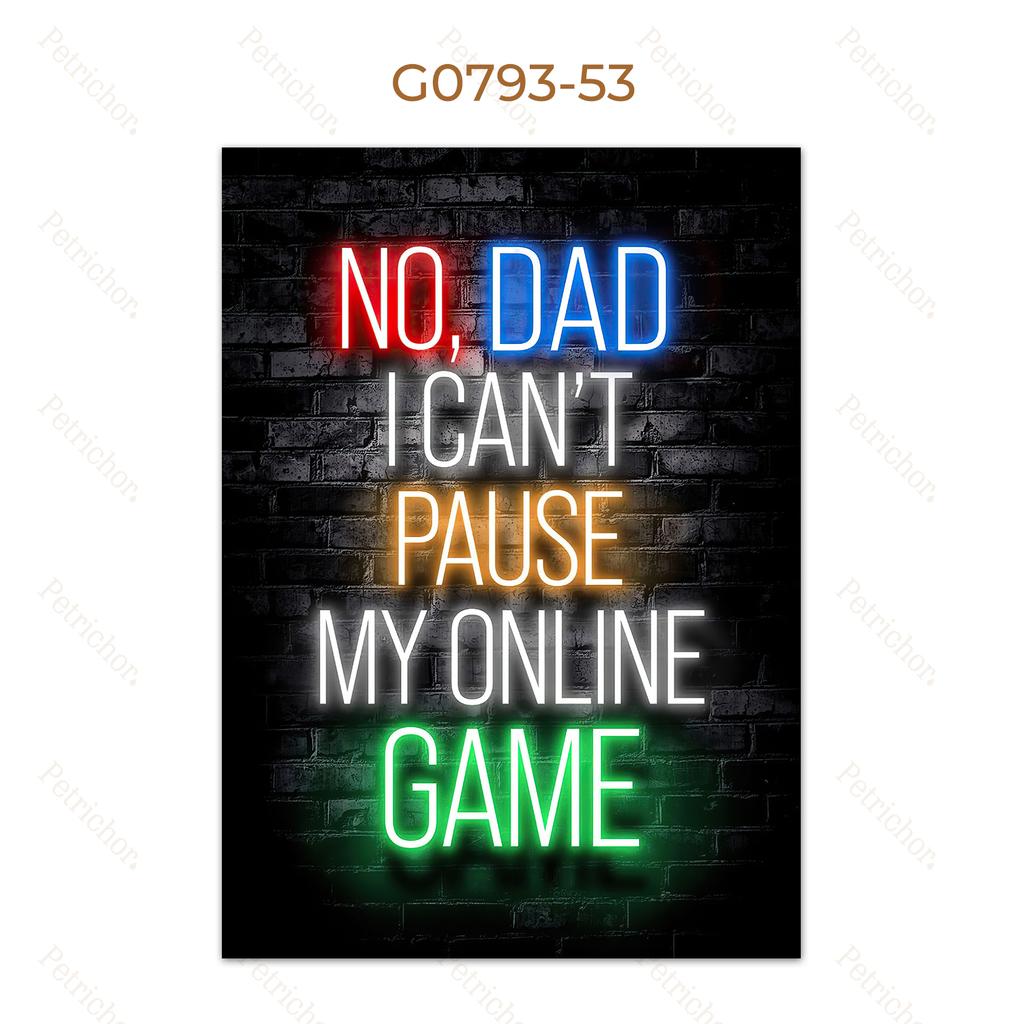 Modern Lights Gaming Zone Industrial Neon Wall Art Canvas Painting Posters Picture For Internet Cafe Bar Boy Room Home Decor