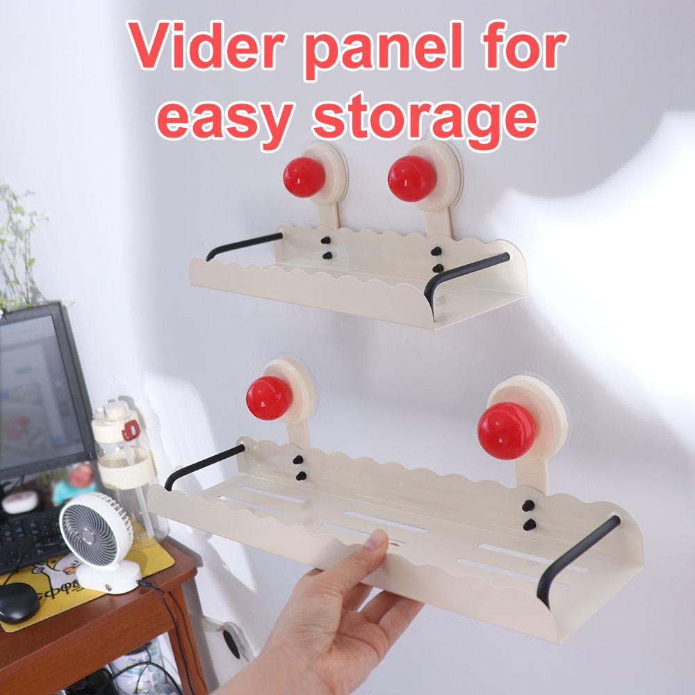 Dopamine Suction Cup Storage Shelf Punch Free Shower Shampoo Rack Bathroom Storage Rack  for Home