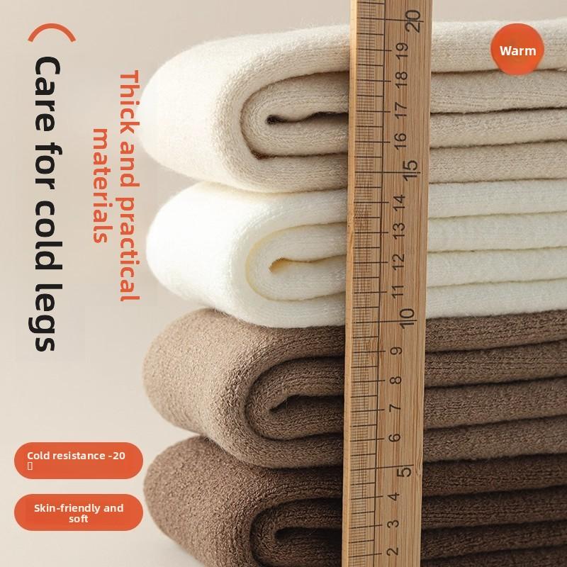 Кашемировые наколенники, женские осенне-зимние носки с толстой подкладкой, длинные гетры, универсальные женские носки