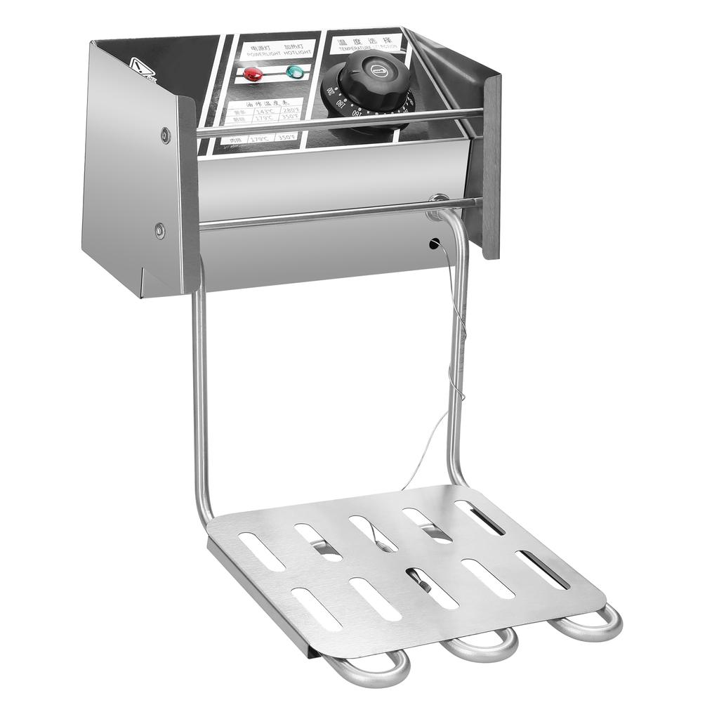 Электрическая фритюрница из нержавеющей стали, фритюрница для курицы, емкость масла 6 л, со съемной жаркой