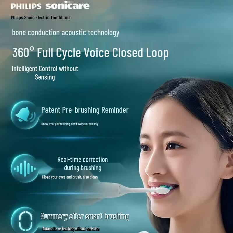 Philips Умная голосовая AI-навигация Электрическая зубная щетка Штепсель CN (адаптер в комплекте)