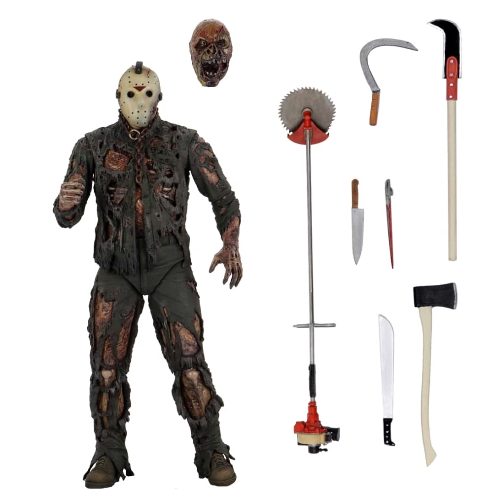 NECA Пятница 13-е Ultimate 7-дюймовая фигурка 13-е ЧАСТЬ7 Новое издание Джейсон 2021 ПЯТНИЦА 13-Е ЧАСТЬ VII НОВАЯ КРОВЬ 7-дюймовая Ultimate Action