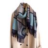 Ethnic Style, Color-Block Style, Fashion, Going Out, Warm Shawl, Cape, Scarf, Women