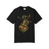 Viper Strings Jeweled Relic T-Shirt Black Front Print Comfort Colors 1717