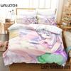 Home Living Luxury Sagiri Izumi Bedding Set Cartoon Anime Three-piece Set Adult Kid Bedroom Duvet Cover Sets 3D Kawaii Girls