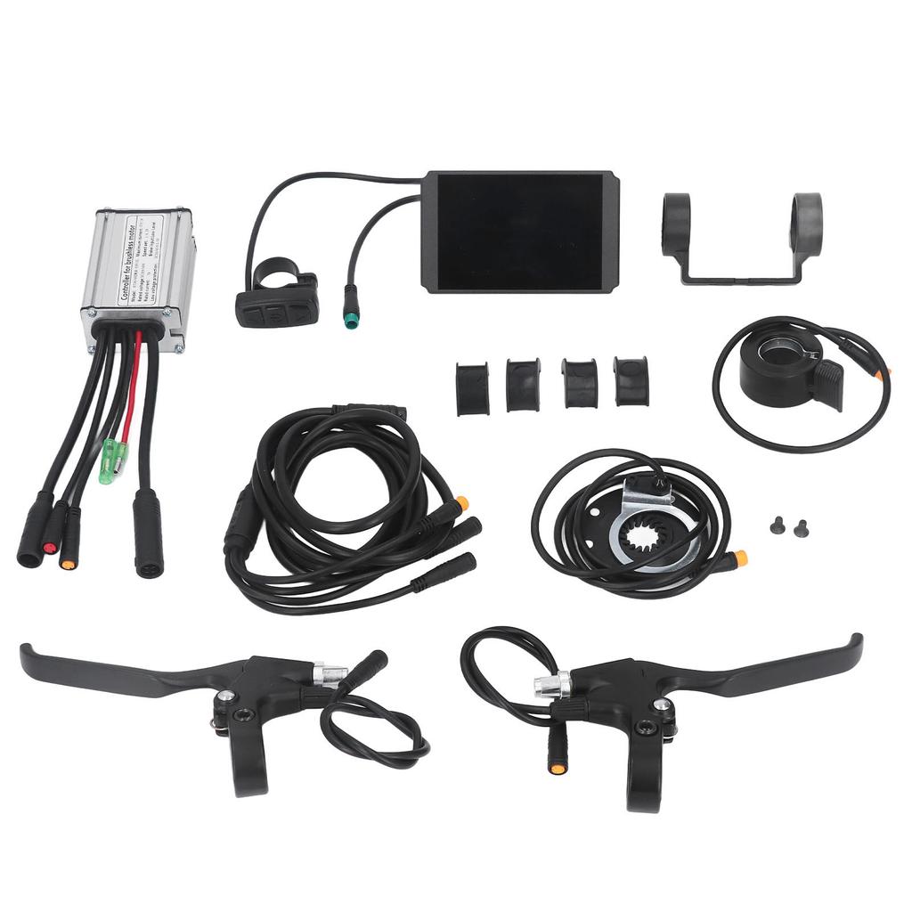 36V 48V 250W 15A Motor Controller LCD8H Panel Thumb Throttle Kit for Road Bikes Mountain Bikes