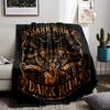 Black and Gold Dark Ride Themed Eagle Pattern Decorative blanket blanket blanket, suitable for use in the bedroom, living room, on the sofa