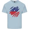 Torn Samoa Flag Samoan Day Football Unisexs Light Cotton TShirt