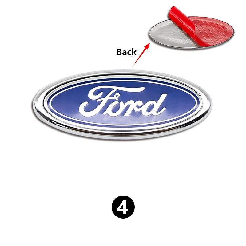 Автомобильная наклейка Ford Новая 2025 Горячая 1 шт. 11,5 см Автомобильная передняя задняя крышка багажника Наклейка-эмблема для Ford Focus Mondeo Edge Ecosport Ranger Fi
