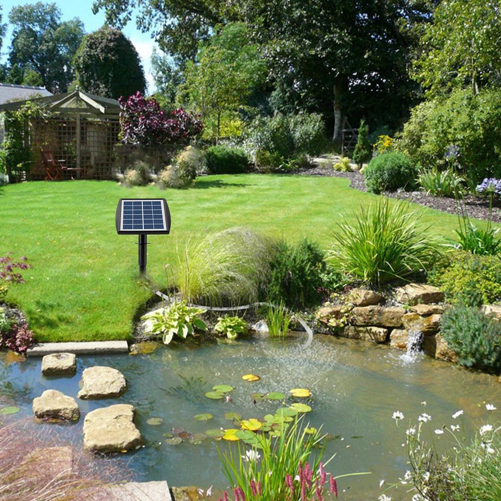 6 В 2 Вт Подключаемый солнечный кислородный насос с трубой 8,2 фута 2 камнями для воздушных пузырей Аквариум-оксигенатор для рыбы