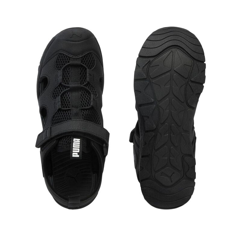 Puma Fun Racer Terra Jr Модные Удобные Дышащие Сандалии с Низким Верхом Детские сандалии Черные 406340-01