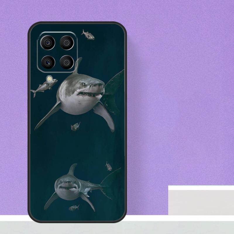 Акула океанская рыба для Samsung Galaxy M13 M33 M53 M12 M32 M52 M14 M34 M54 M20 M51 M21 M30s M31s M15 M55 чехол