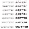3D ABS car rear trunk logo sticker 2.0 3.0 4.0 30 35 40 45 50 55 60 TFSI TDI V6t 2.0T for Audi A1 A3 A4 A5 A6 A7 A8 Q2 Q3 Q5