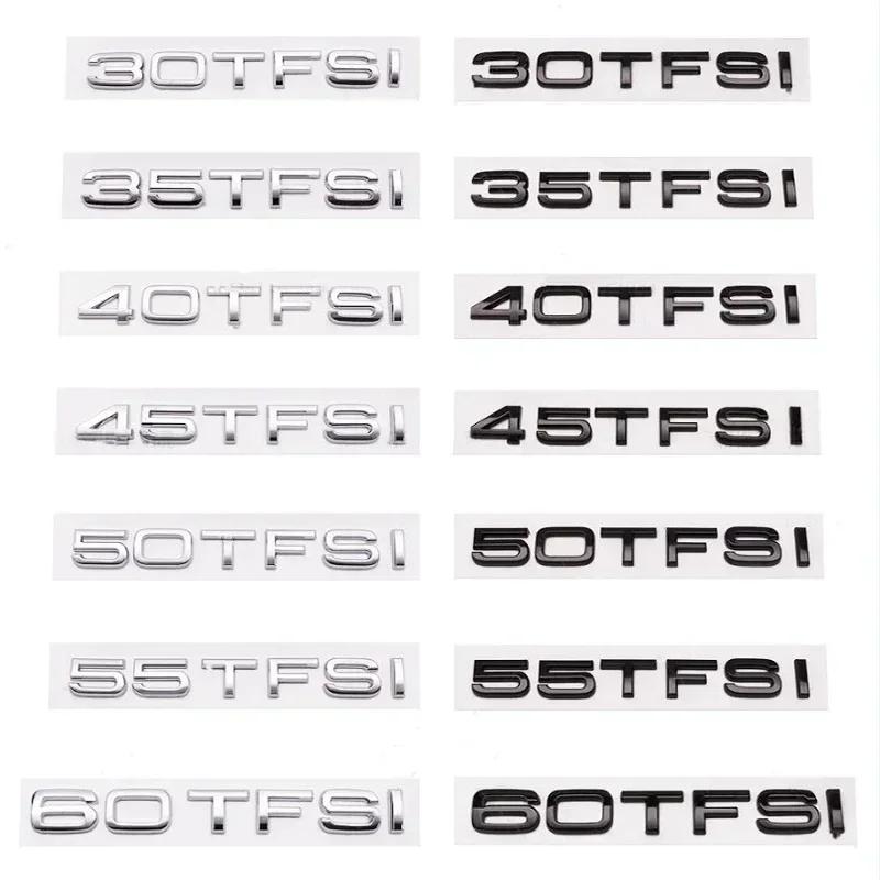 3D ABS car rear trunk logo sticker 2.0 3.0 4.0 30 35 40 45 50 55 60 TFSI TDI V6t 2.0T for f2 A1 A3 A4 A5 A6 A7 A8 Q2 Q3 Q5