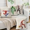 New Cartoon Spider-Man Series Pillow Cover Car Sofa Square Cartoon Animation Gift Cushion