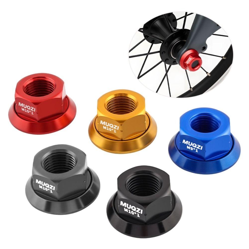 2pcs Aluminum Zinc Zinc Alloy Rear Axle Screw High Strength Bike Accessories Bicycle Hub Nut  Rear Axle