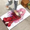 Franxx Zero Two Carpet Rug For Living Room Bedroom Home Sofa Decoration Kids Play Nonslip Floor Mat