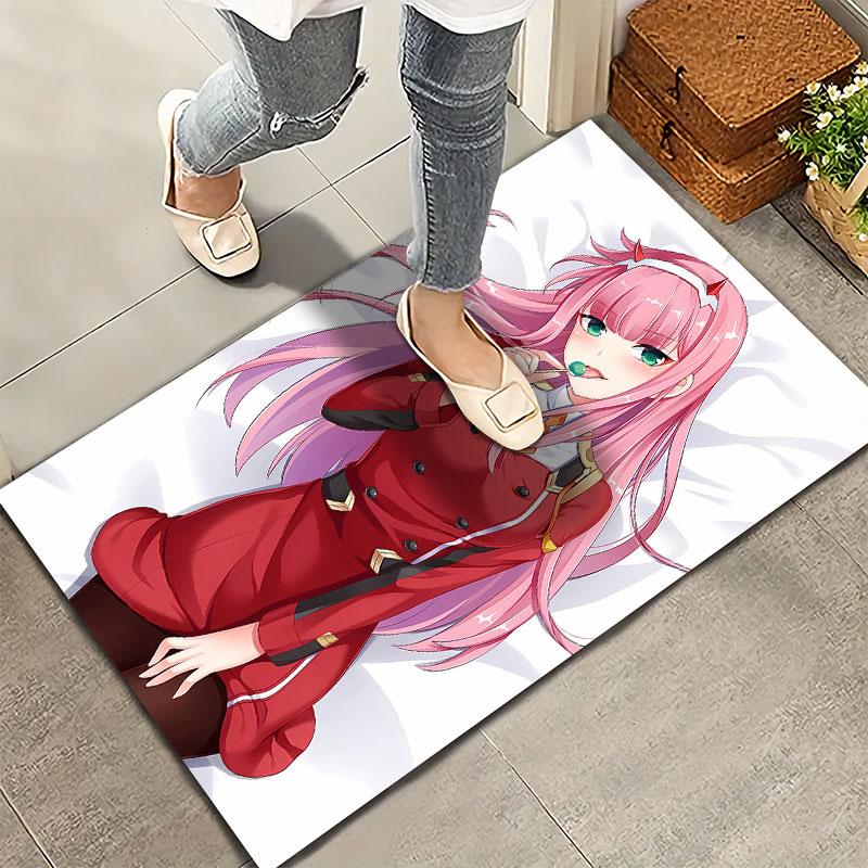 Franxx Zero Two Carpet Rug For Living Room Bedroom Home Sofa Decoration Kids Play Nonslip Floor Mat