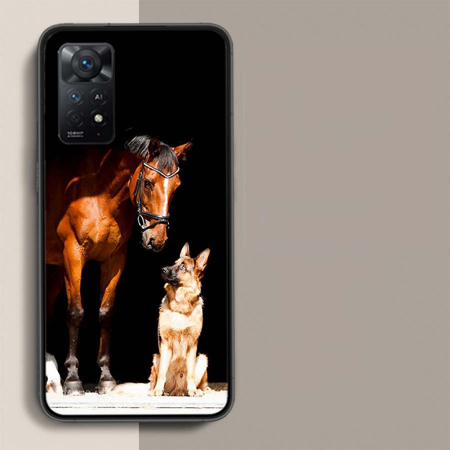 Доминирующие Крутые Лошади и Собаки Чехол для Телефона Для Xiaomi Redmi Note 12 Pro Plus 5G 12S 11 11E 11T Pro 10 9 8 7 11S 10S 4G 9T 8T 9S