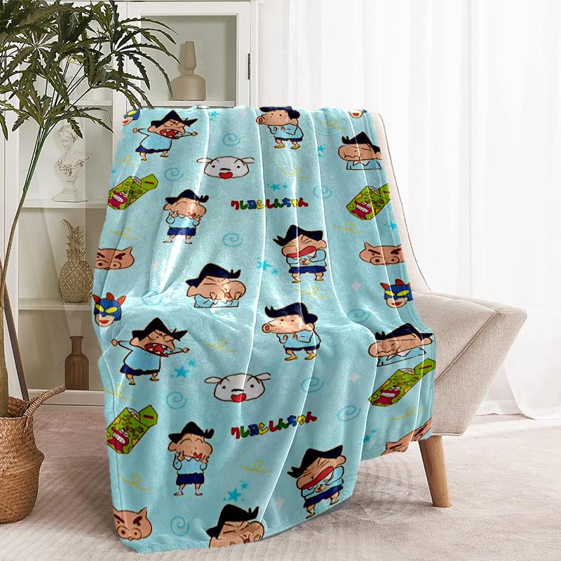 Cartoon comics Print Blanket - Soft & Comfortable, for Bedroom, Travel, Sofa, Home Decoration - Birthday Christmas Gift for Friend