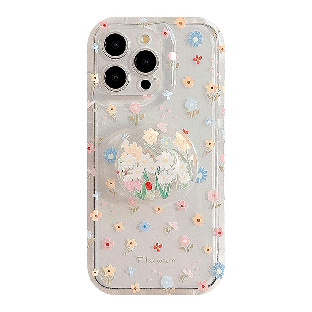 Transparent Floral for Apple 17 Mobile Phone Case Small Fresh Flowers for IPhone15promax New Style 16/12/13
