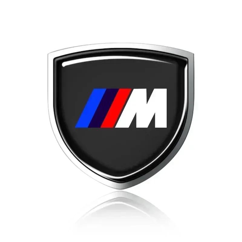 CCN1 X4 X5 X6 2025 Car For BMW 1Pcs 3D Metal Auto Door Shield Emblem Car Body Badge Sticker Styling For BMW M Performance M3 M5 M6 E7