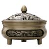 [SENYON] Three-legged Incense Holder, Alloy, for Incense Burner, Incense Ceremony, Aromatherapy, Lotus Flower, Dragon Design