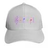 Acab In Musical Notes Baseball Cap Quick Dry Performance Cotton Twill Breathable Contrast Two Tone Brim