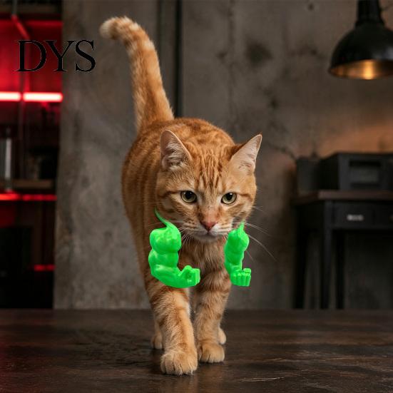 3D-печатная игрушка для кошек, Мышечная рука, Забавный реквизит для фото, Мускулистые аксессуары, Крепление на плечо для питомца, Аксессуары для костюма кошачьего косплея, Легкий