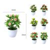 Plastic Simulated Lemon Peach Strawberry Fruit Tree Artificial Potted
