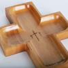 Деревянная чаша для молитв 4-секционный сервировочный поднос для хлеба, пирожных, фруктов и десертов, многоразовая посуда для семейных посиделок, товары для вечеринок