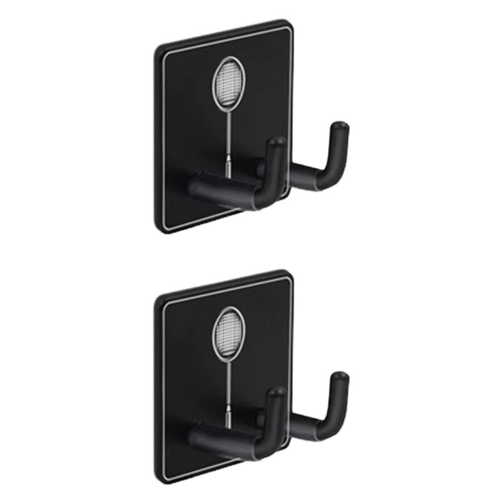 2 шт. настенная стойка для ракеток металлический крючок для подвешивания теннисной ракетки держатель вертикальный дисплей держатель для гаража тренажерный зал тренировки