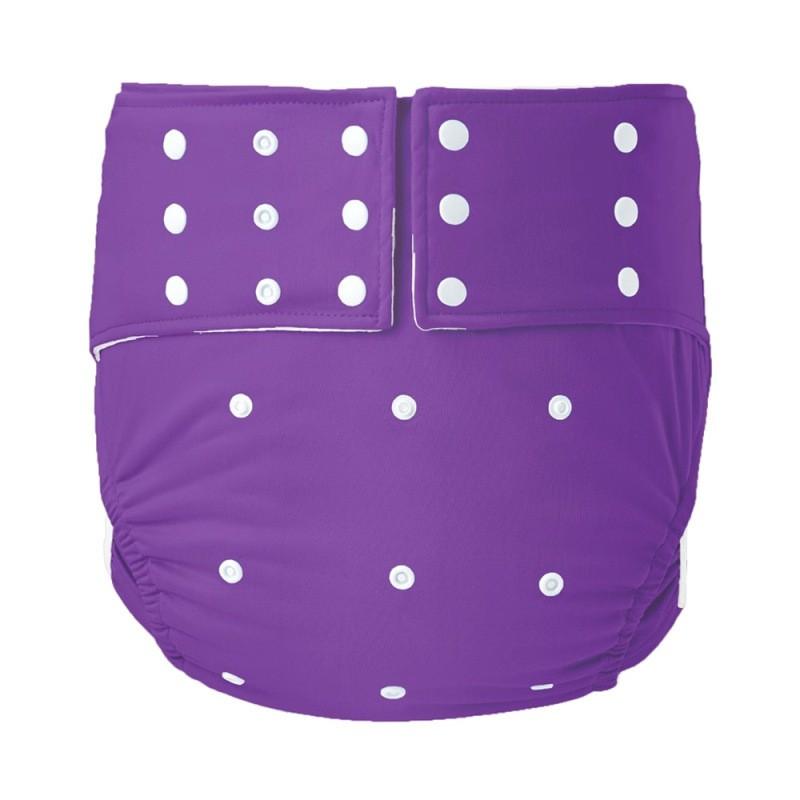 Reusable Adult Incontinence Briefs With Snap Leak-Proof Ice Silk Fabric Elderly Plus Size L XL