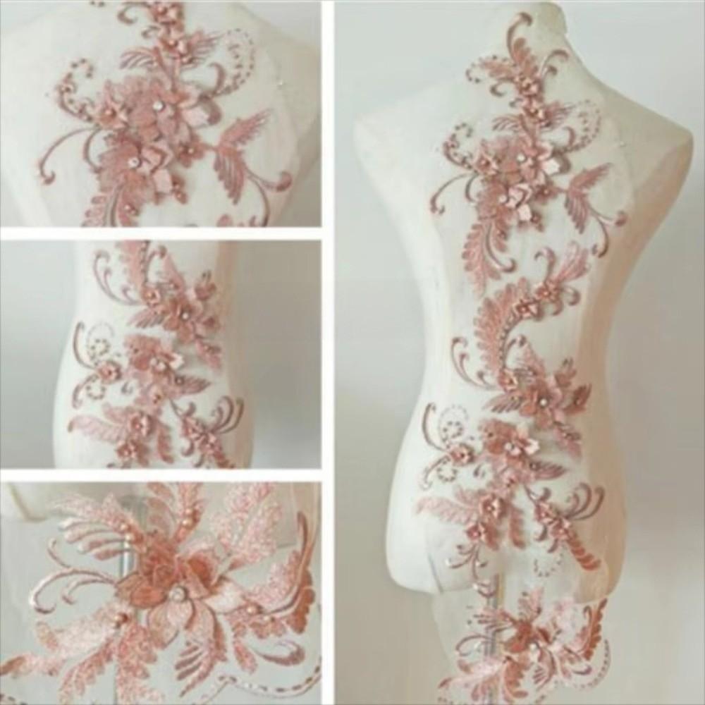 DIY Craft Flower Patch 3D Decoration Patch New Lace Applique Stage Dress