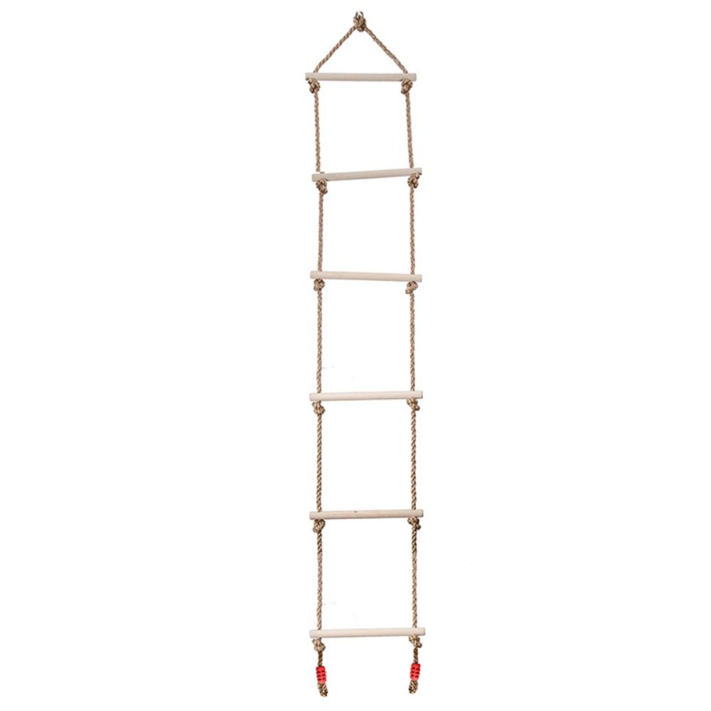 Деревянные детские подвесные качели на веревке Деревянная веревочная лестница Оборудование для детской площадки