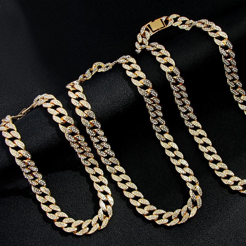 Miami Cuban Choker Link Chain Silver Plated Mens Hip Hop Necklace Jewelry