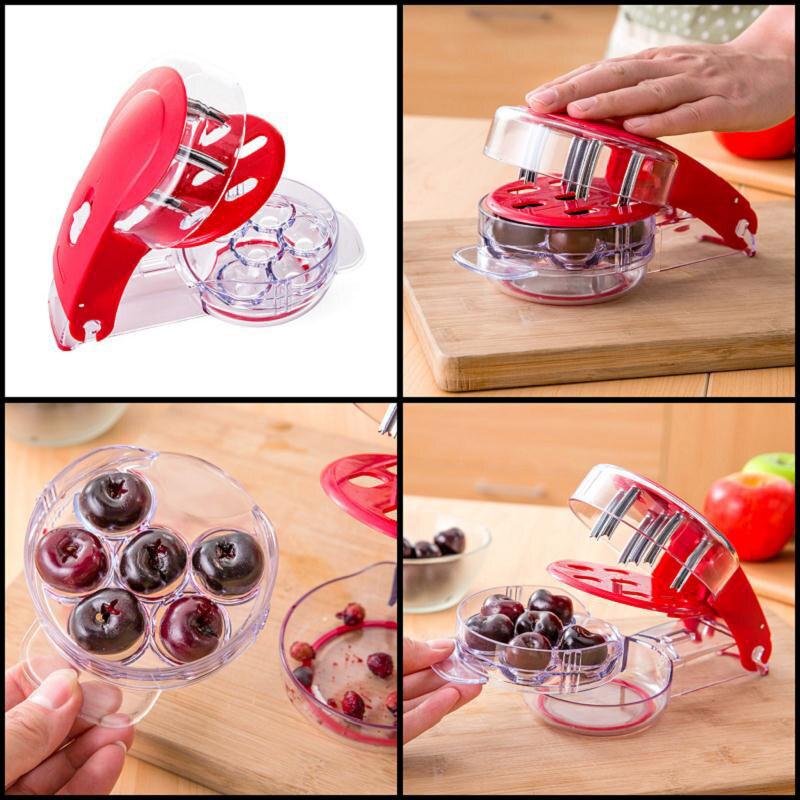 1PC Cherry Pitter Stone Remover Seed Separator Remove Cherry Bones Fruit Corer Olive Pits Fruit Tools Kitchen Gadgets