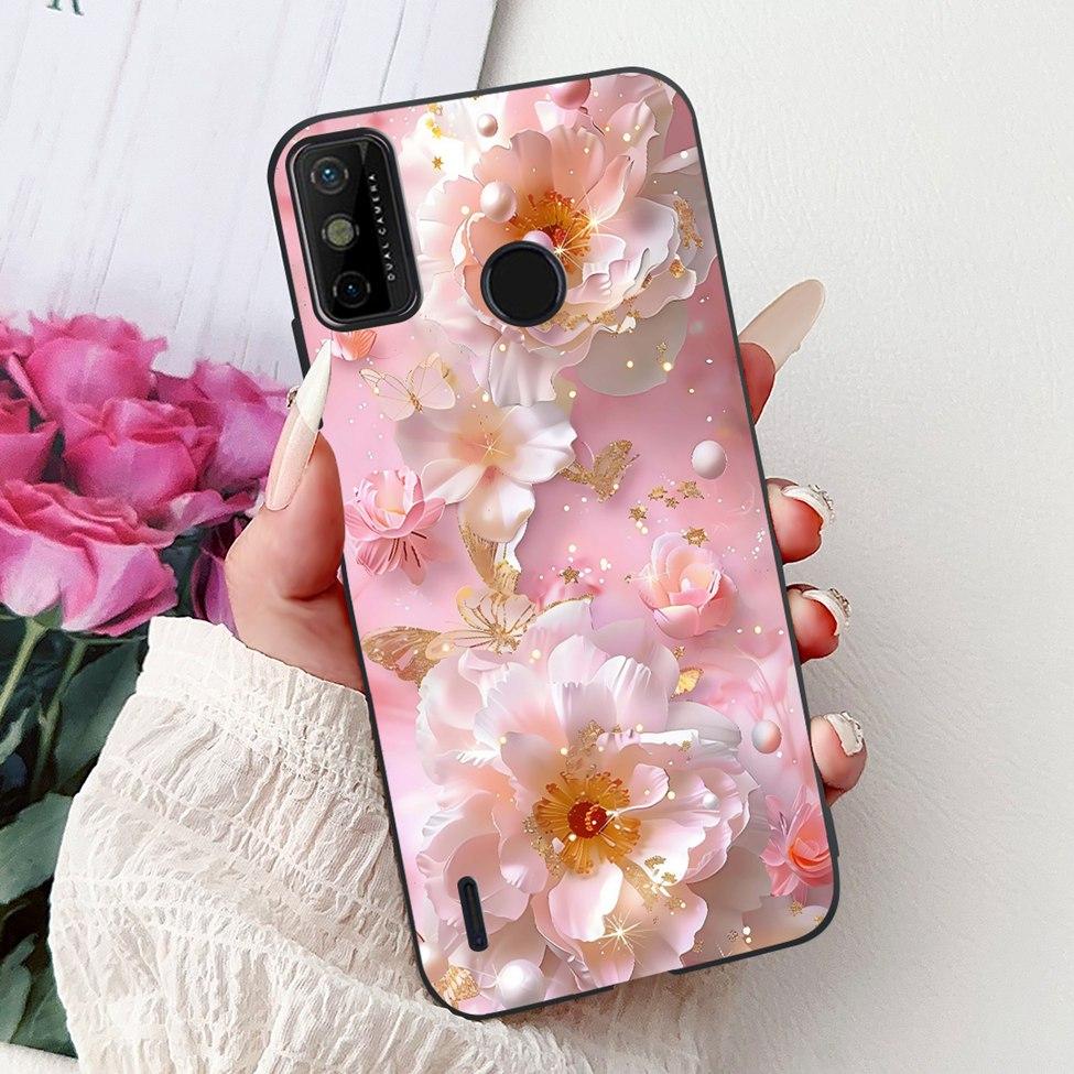 For Tecno Spark 6 Go KE5j KE5k Case For Tecno Spark Go 2020 KE5S Cover Silicone Cute Fashion Flowers Funny Painted Back Cover