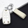 3/4 Кнопки Чехол-футляр из ТПУ для Автомобильного Складного Ключа Брелок для Hyundai Elantra Tucson KONA I30 Santa Fe Solaris Genesis Azera I40 I35 Брелоки