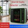 Детектор качества воздуха 6-в-1: CO2, CO, PM2.5, PM10, TVOC, Формальдегид