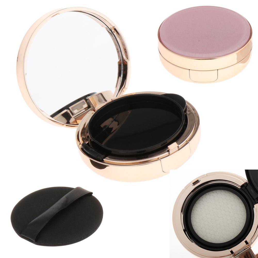 With Powder Puff Makeup Case With Mirror Air Cushion Puff Box Cosmetic Container BB Cream Container