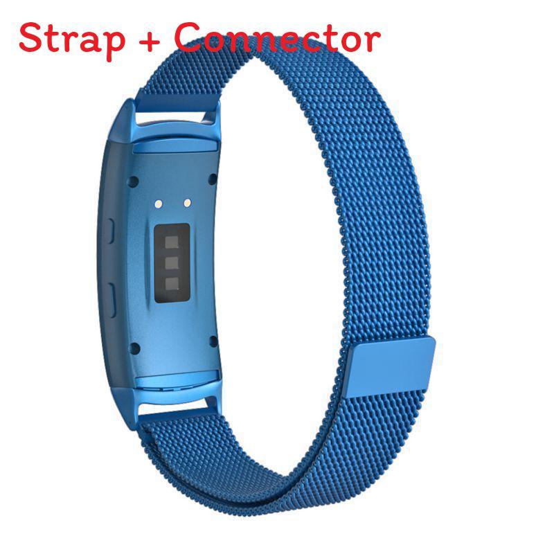 Samsung Gear Fit2 Sm R360 Металлический сетчатый ремешок из нержавеющей стали с магнитной застежкой для отслеживания фитнеса