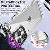 Luxury Crystal HD Transparent Hard Acrylic Armor Phone Case for IPhone 15 14 13 12 11 Pro Max Soft Bumper Shockproof Back Cover