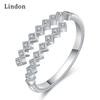 Классическое кольцо Lindon из медного сплава с цирконием, женские ювелирные изделия, свадебный подарок для вечеринки