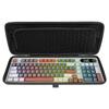 Linkidea Hard Travel Case Compact Keyboard Computer 100 Keys Keyboard Carrying Case Protective Storage Box Bag Compatible with RK Royal KLUDGE AULA
