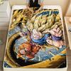 Фланелевое одеяло с принтом персонажей Dragon Ball, Высококачественное, Удобное для всех сезонов, Декор для дома, Тепло и уют, Идеально для рождественских подарков